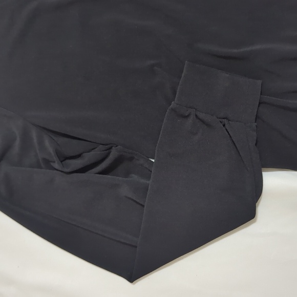 Banana Republic V-Neck Long Sleeve Wrap Top, Color Black Size S - Picture 5 of 14